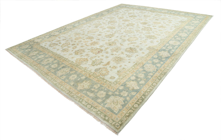 Afghan Ziegler Rug 9' 10" x 13' 9" Hand-Knotted | No. AT95441