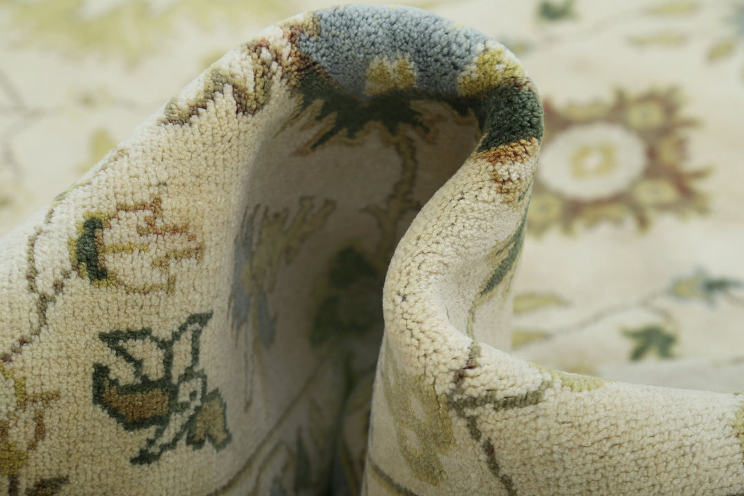 Hand Knotted Ziegler Wool Rug 7' 8" x 9' 8" - No. AT57587