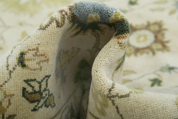 Hand Knotted Ziegler Wool Rug 7' 8" x 9' 8" - No. AT57587