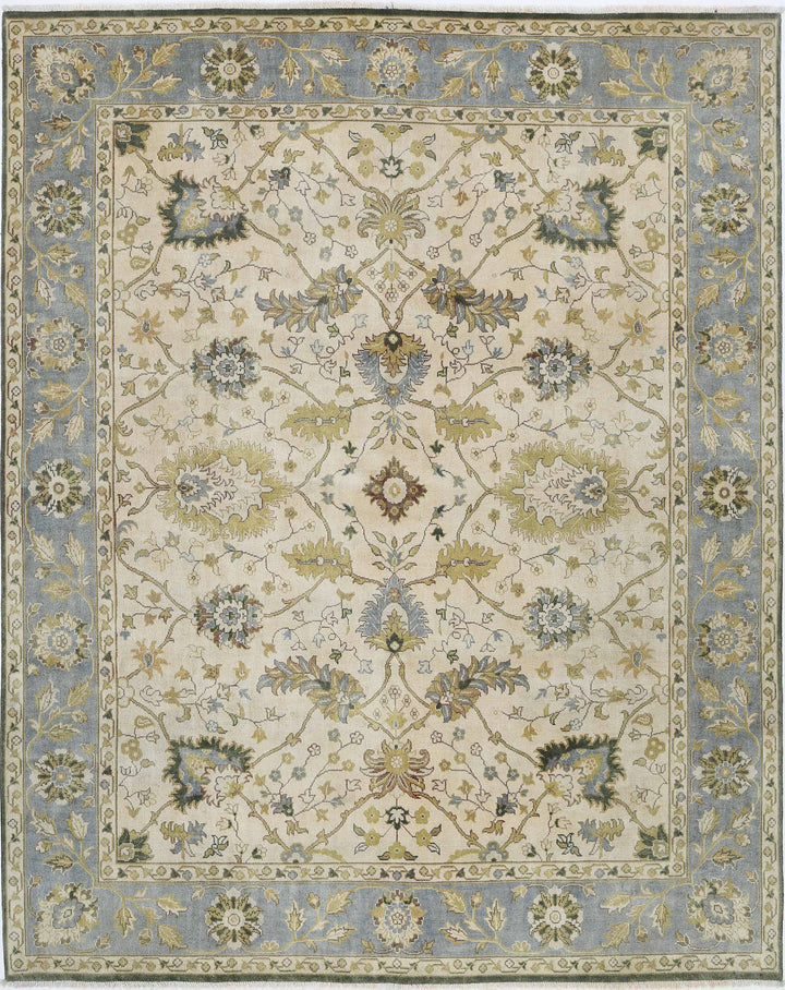 Hand Knotted Ziegler Wool Rug 7' 8" x 9' 8" - No. AT57587