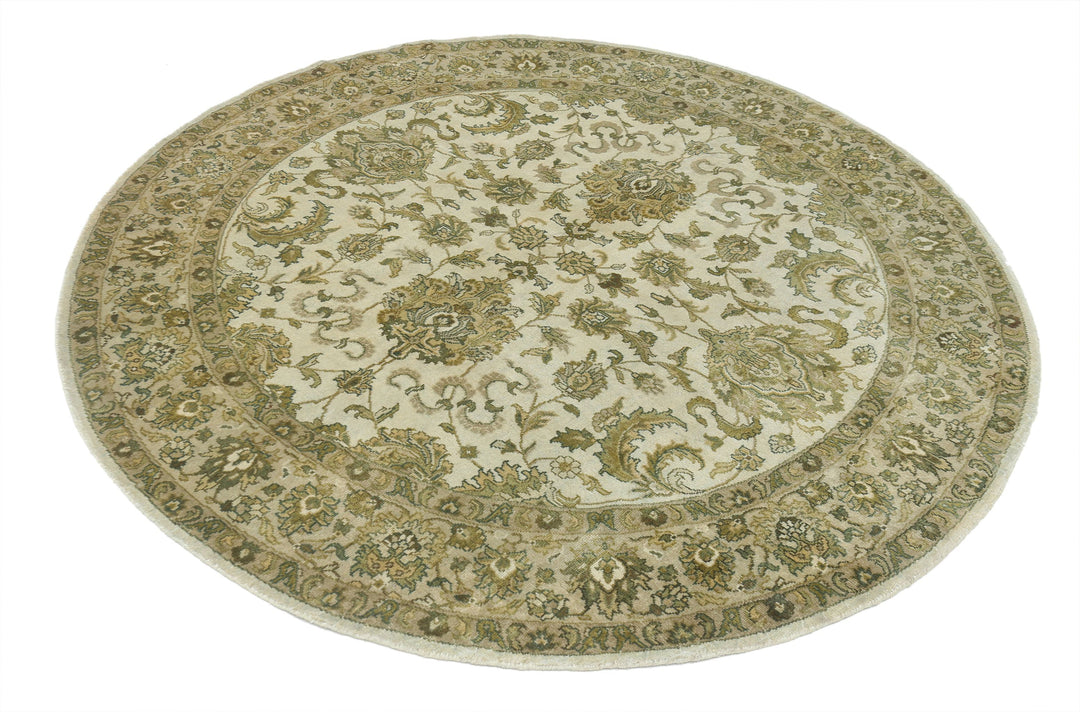 Afghan Ziegler Rug 5' 10" x 5' 11" Hand-Knotted | No. AT10427