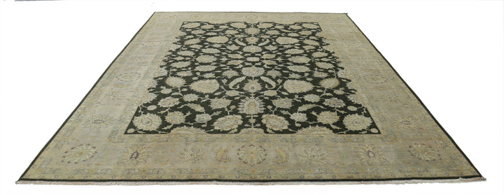 Afghan Ziegler Rug 8' 11" x 11' 8" Hand-Knotted | No. AT49974
