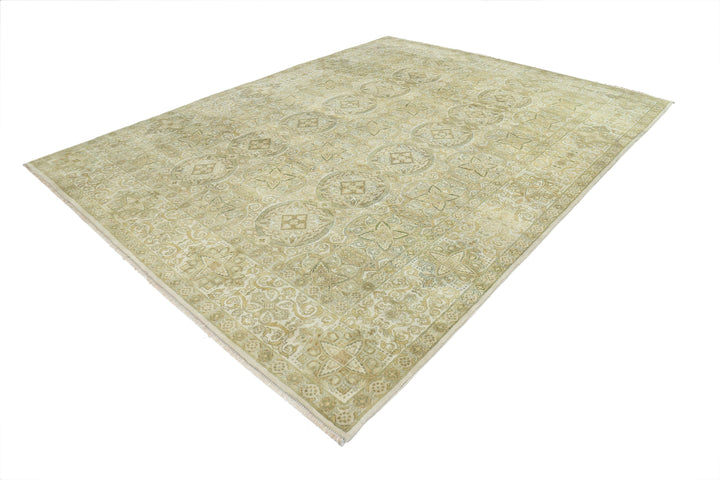 Afghan Ziegler Rug 8' 11" x 11' 7" Hand-Knotted | No. AT56319