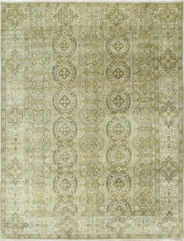 Afghan Ziegler Rug 8' 11" x 11' 7" Hand-Knotted