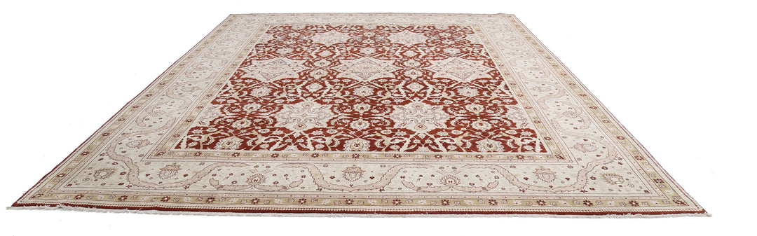 Hand Knotted Ziegler Wool Rug 11' 9" x 14' 7" - No. AT781940