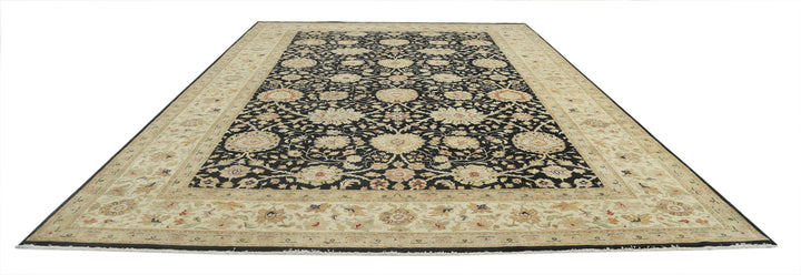 Hand Knotted Ziegler Wool Rug 11' 9" x 17' 9" - No. AT981217