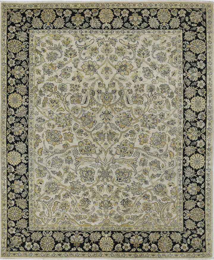 Hand Knotted Ziegler Wool Rug 7' 9" x 9' 4" - No. AT46815
