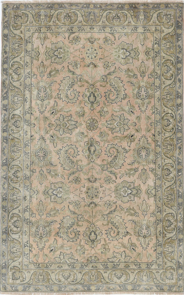 Hand Knotted Ziegler Wool Rug 4' 10" x 7' 7" - No. AT77644