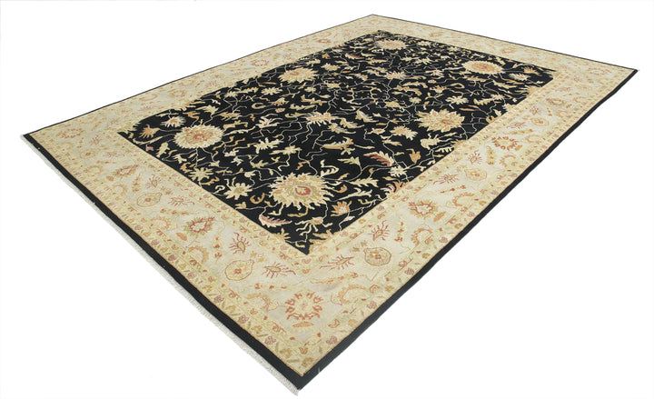 Afghan Ziegler Rug 8' 8" x 11' 9" Hand-Knotted | No. AT41375