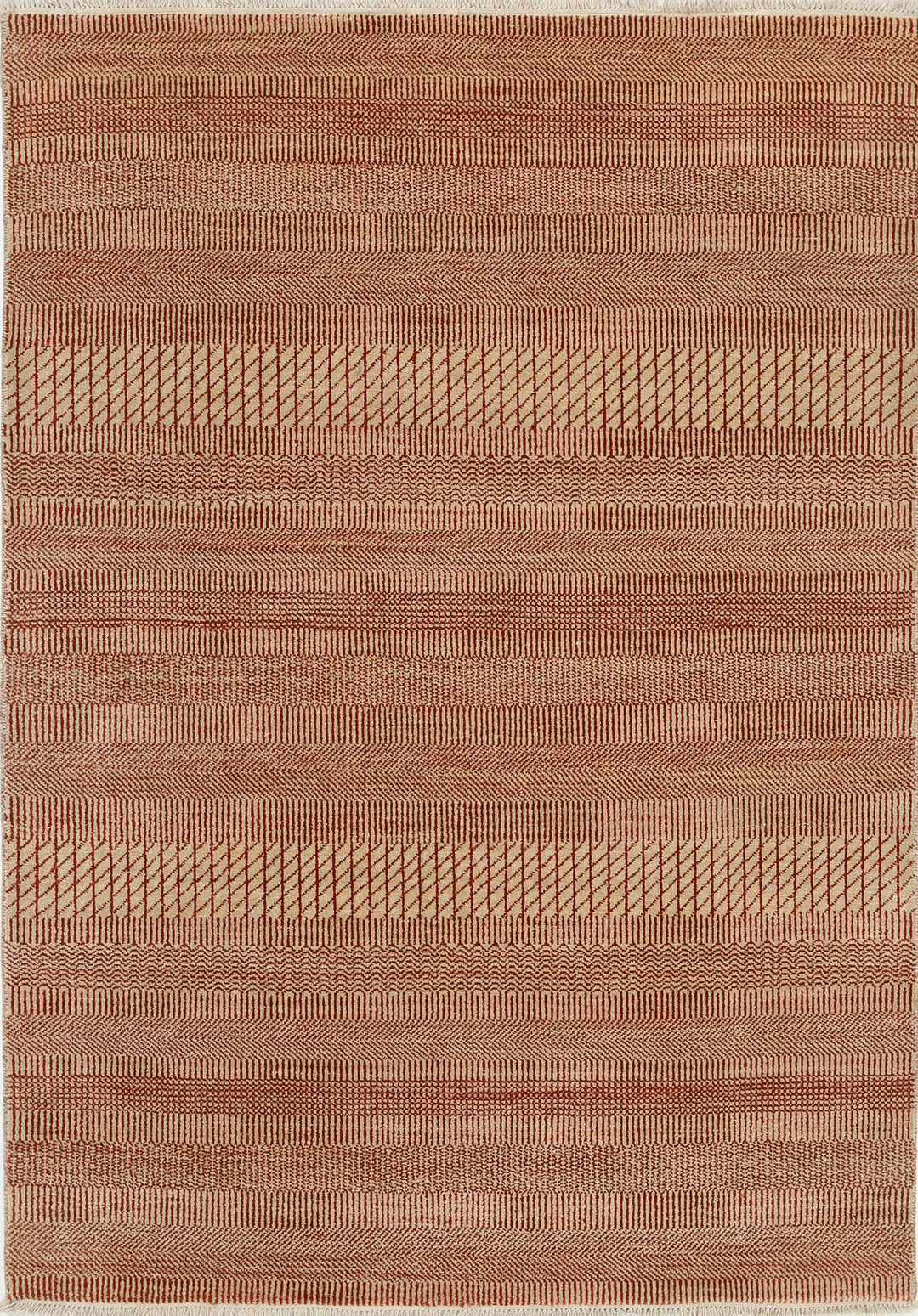 Hand Knotted Ziegler Wool Rug 4' 1" x 5' 11" - No. AT10147