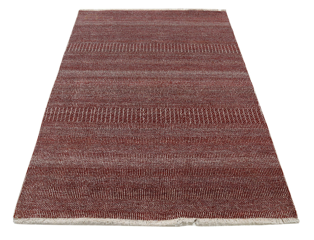 Rust Afghan Ziegler Rug 3' 11" x 6' 0" Hand-Knotted view