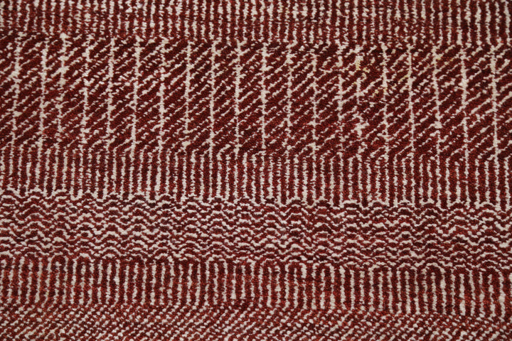 Rust Afghan Ziegler Rug 3' 11" x 6' 0" Hand-Knotted pattern