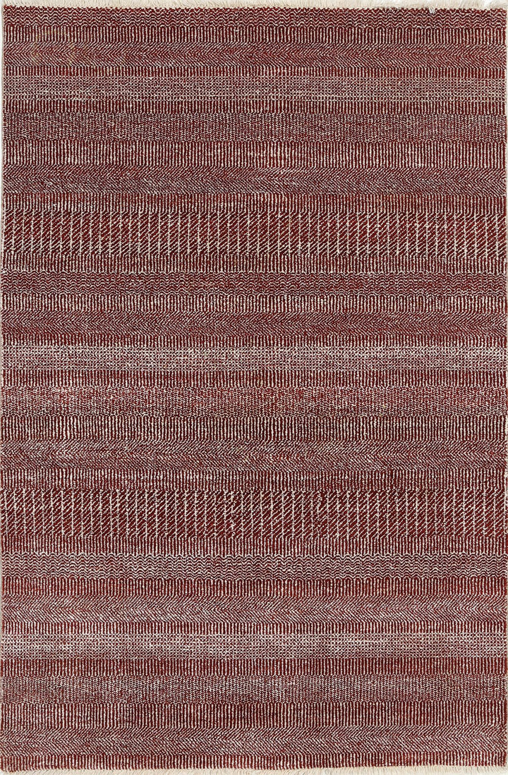 Rust Afghan Ziegler Rug 3' 11" x 6' 0" Hand-Knotted