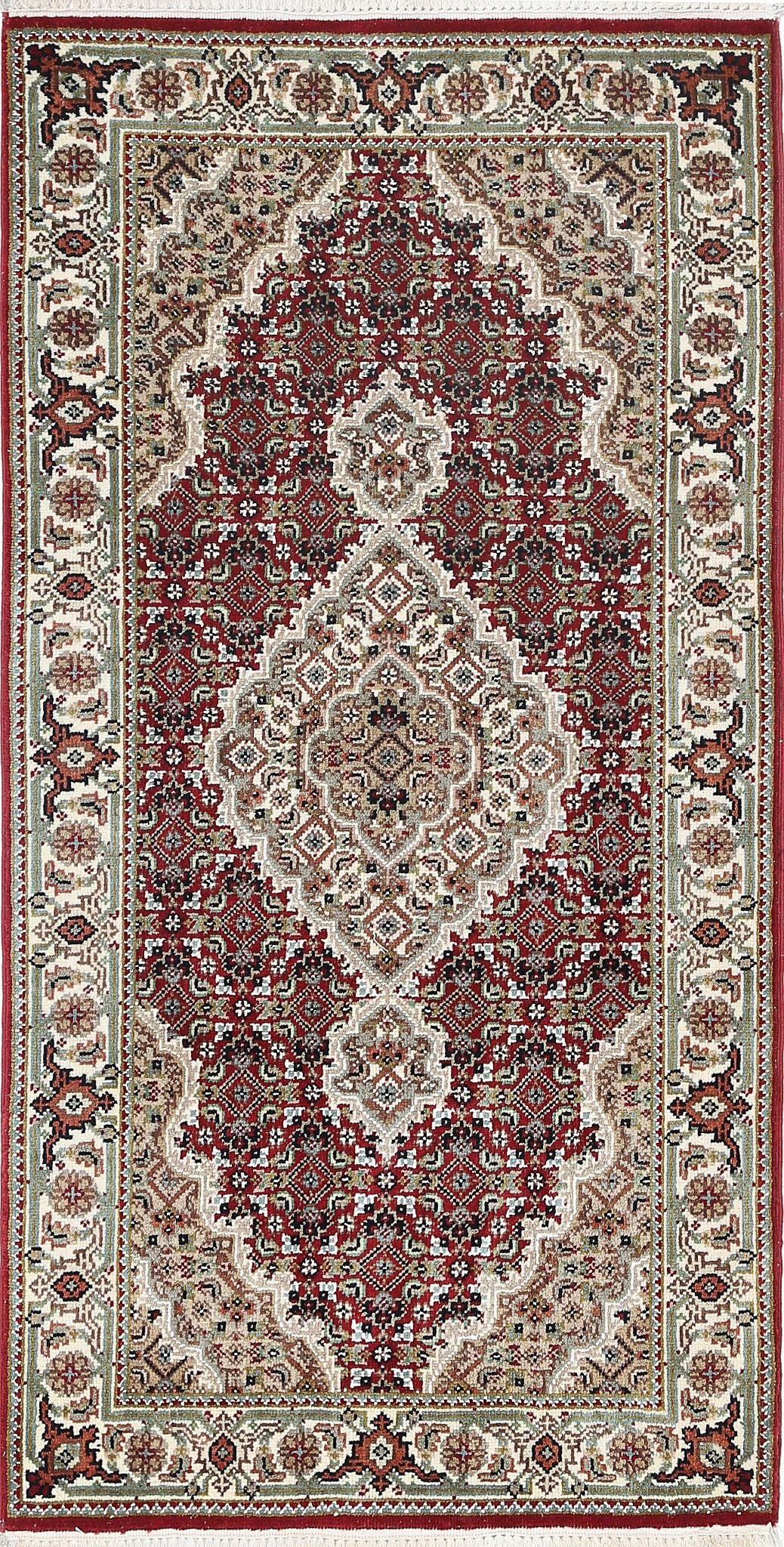Red Indian Ziegler Rug 2' 3" x 4' 5" Hand-Knotted
