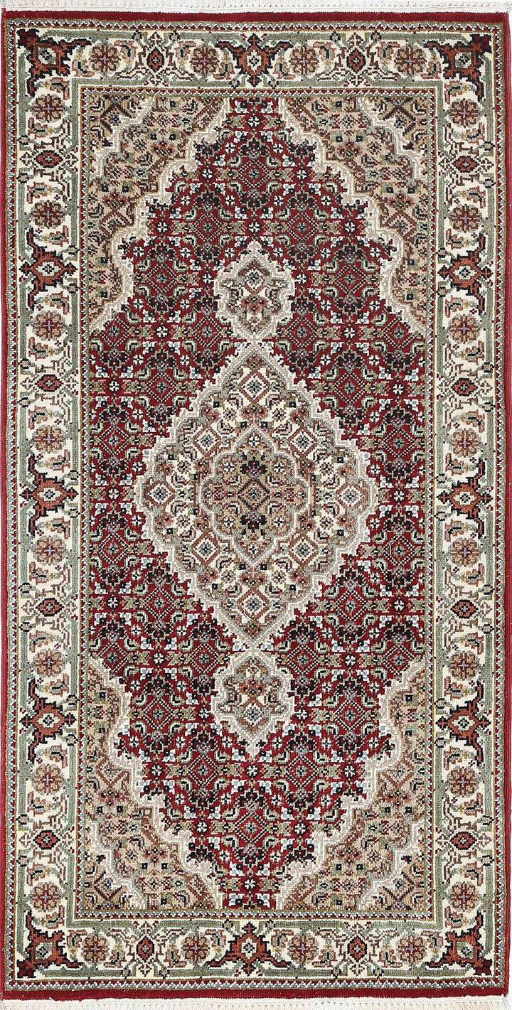 Red Indian Ziegler Rug 2' 3" x 4' 5" Hand-Knotted