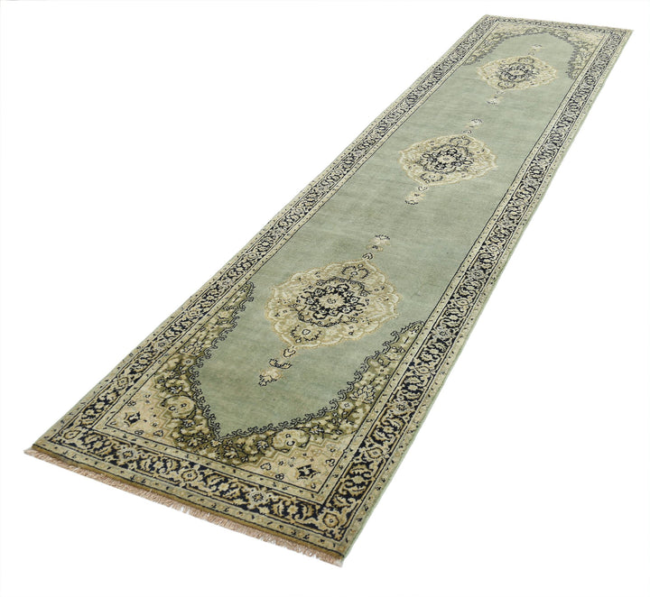 Hand Knotted Ziegler Wool Rug 2' 7" x 11' 9" - No. AT94127