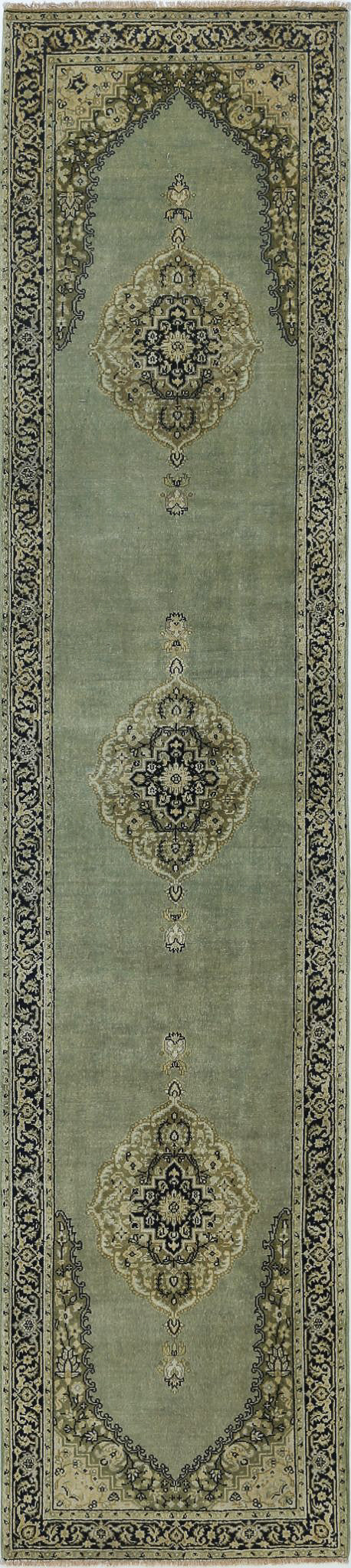 Hand Knotted Ziegler Wool Rug 2' 7" x 11' 9" - No. AT94127