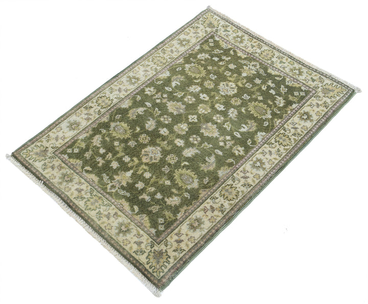 Hand Knotted Ziegler Wool Rug 2' 0" x 2' 9" - No. AT41103