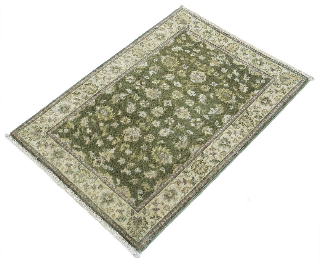 Hand Knotted Ziegler Wool Rug 2' 0" x 2' 9" - No. AT41103