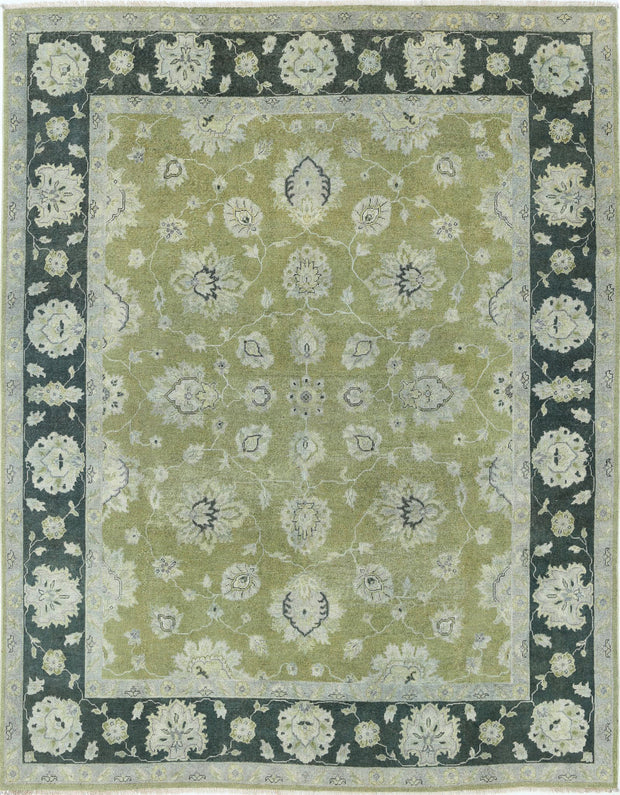 Hand Knotted Ziegler Wool Rug 7' 8" x 9' 9" - No. AT35979