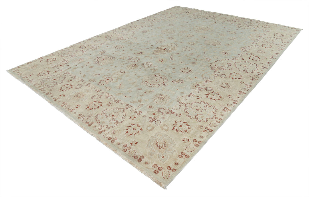 Hand Knotted Ziegler Wool Rug 8' 9" x 12' 0" - No. AT25100