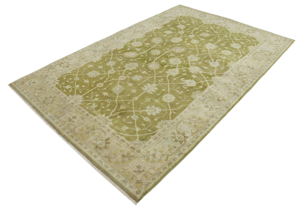 Afghan Ziegler Rug 5' 1" x 7' 9" Hand-Knotted | No. AT81839