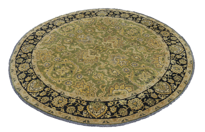 Hand Knotted Ziegler Wool Rug 5' 9" x 5' 10" - No. AT89086