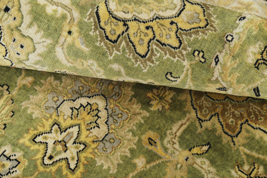 Hand Knotted Ziegler Wool Rug 5' 9" x 5' 10" - No. AT89086