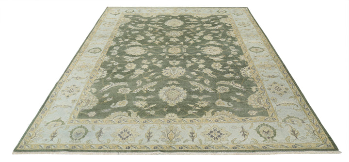 Afghan Ziegler Rug 7' 6" x 9' 9" Hand-Knotted | No. AT64042