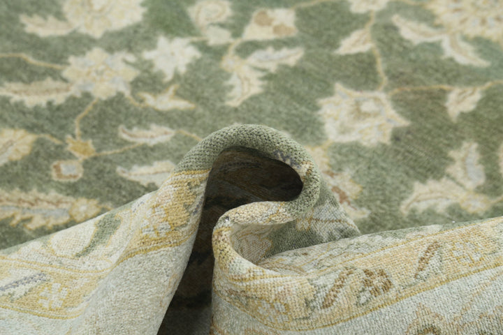 Afghan Ziegler Rug 7' 6" x 9' 9" Hand-Knotted | No. AT64042