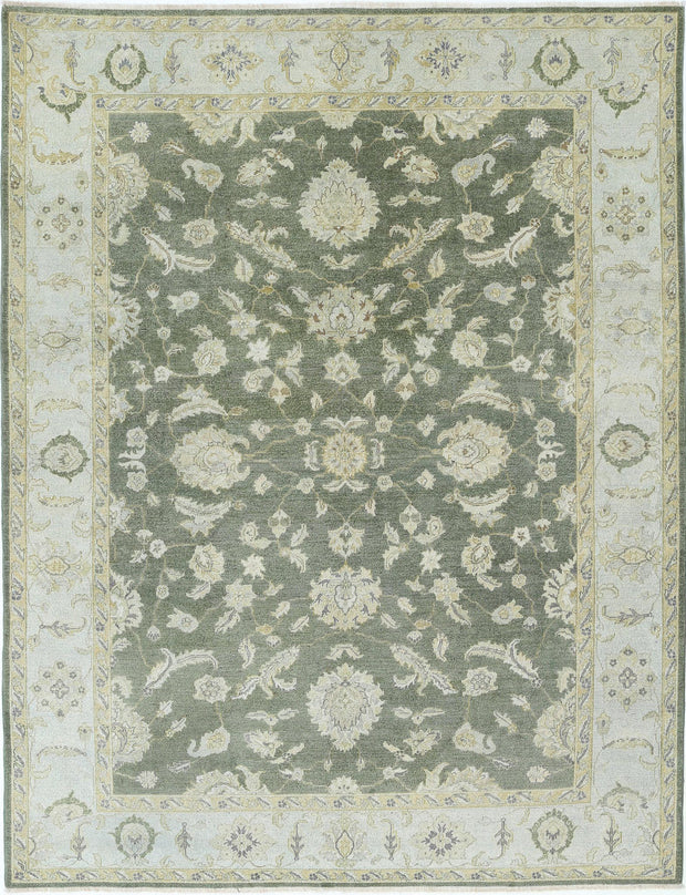 Hand Knotted Ziegler Wool Rug 7' 6" x 9' 9" - No. AT64042