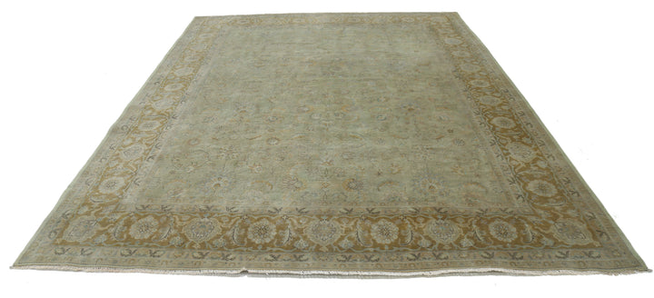 Afghan Ziegler Rug 8' 10" x 11' 6" Hand-Knotted | No. AT37038