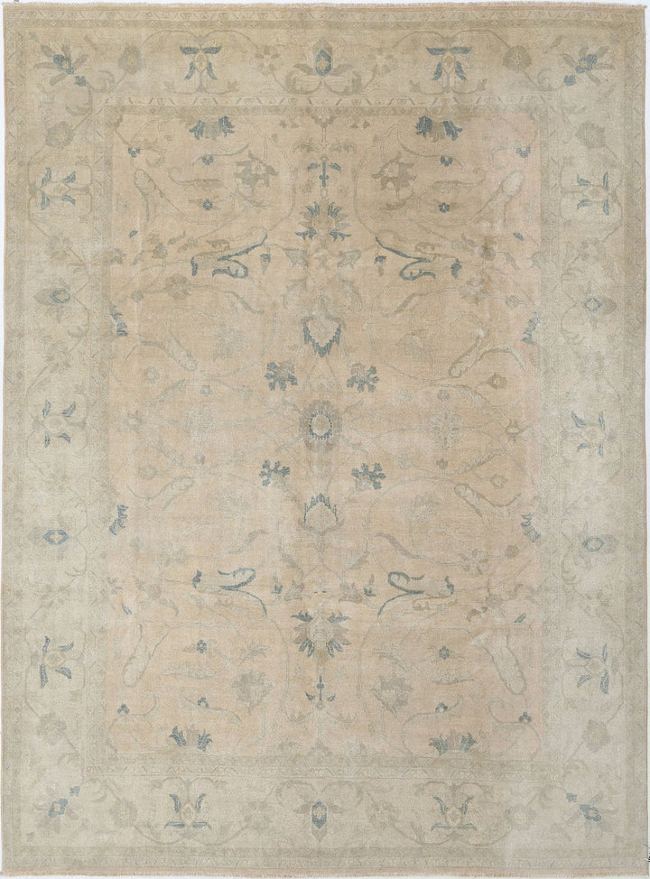 Afghan Ziegler Rug 8' 11" x 12' 6" Hand-Knotted | No. AT52200