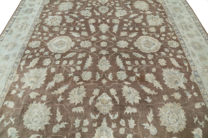 Afghan Ziegler Rug 8' 10" x 11' 9" Hand-Knotted | No. AT20203