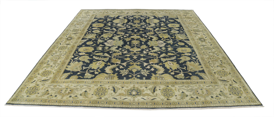 Afghan Ziegler Rug 8' 4" x 9' 5" Hand-Knotted | No. AT51321
