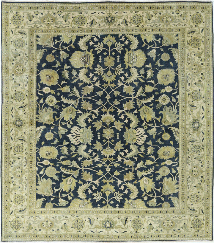 Afghan Ziegler Rug 8' 4" x 9' 5" Hand-Knotted