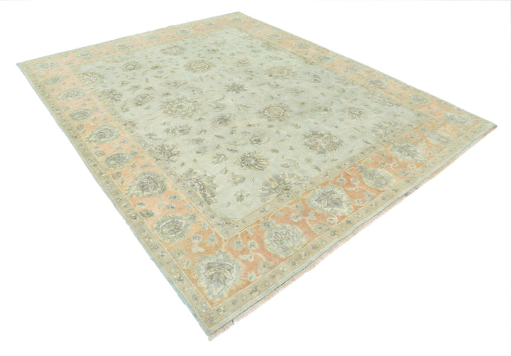 Afghan Ziegler Rug 8' 2" x 9' 11" Hand-Knotted | No. AT44322