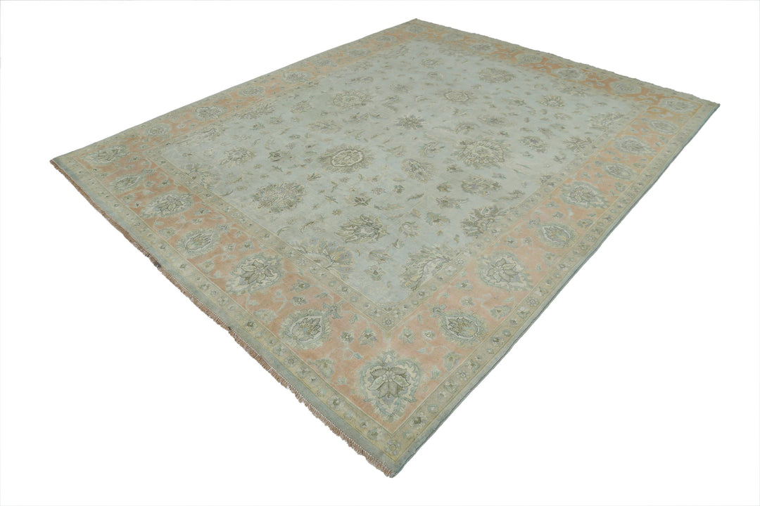 Afghan Ziegler Rug 8' 2" x 9' 11" Hand-Knotted | No. AT44322