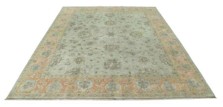 Afghan Ziegler Rug 8' 2" x 9' 11" Hand-Knotted | No. AT44322
