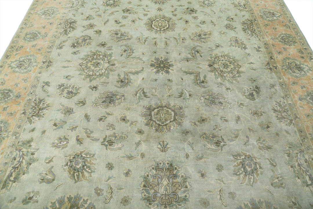 Afghan Ziegler Rug 8' 2" x 9' 11" Hand-Knotted | No. AT44322