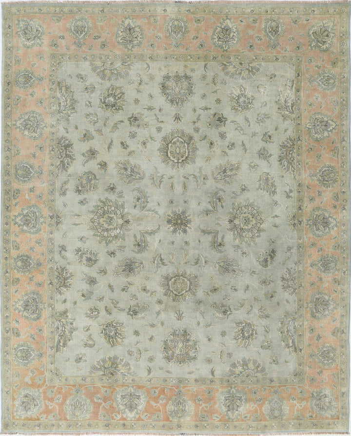 Afghan Ziegler Rug 8' 2" x 9' 11" Hand-Knotted