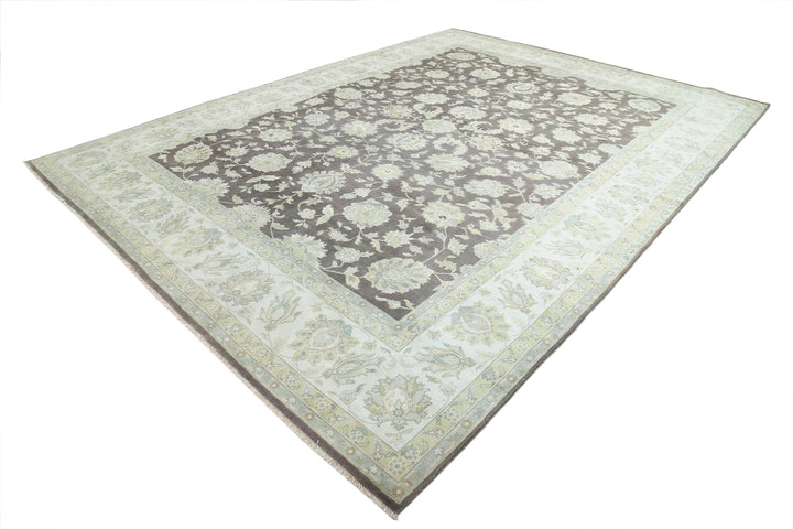 Afghan Ziegler Rug 10' 0" x 13' 6" Hand-Knotted | No. AT28946