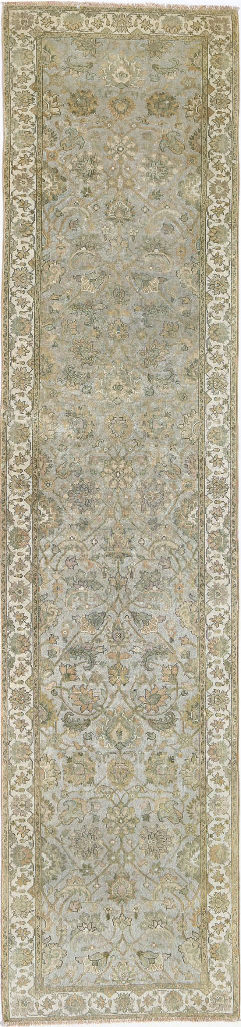 Afghan Ziegler Rug 2' 8" x 11' 8" Hand-Knotted