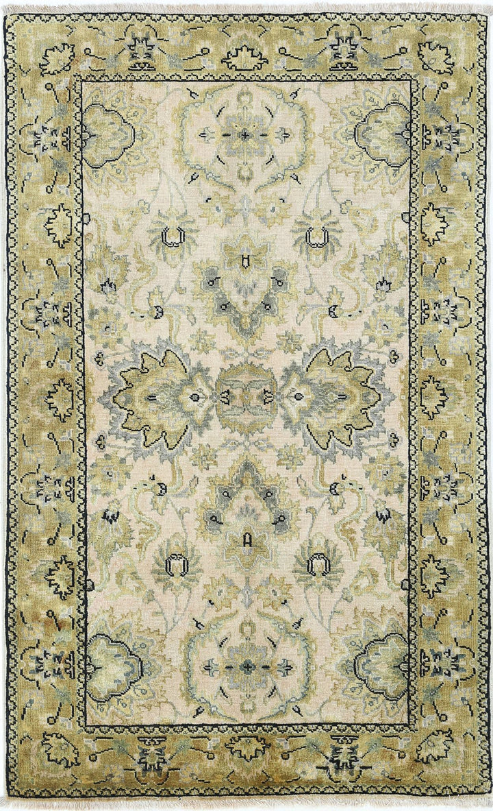 Hand Knotted Ziegler Wool Rug 2' 10" x 4' 10" - No. AT27463