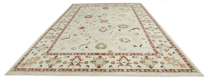 Hand Knotted Ziegler Wool Rug 11' 7" x 17' 7" - No. AT929523