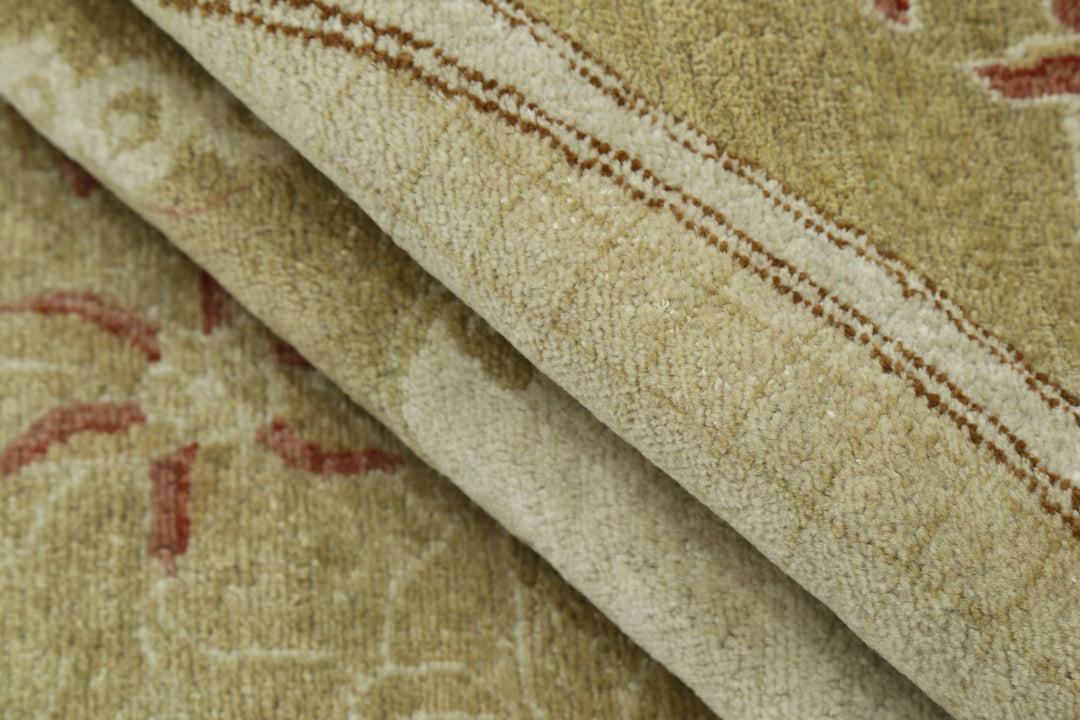 Afghan Ziegler Rug 9' 1" x 12' 1" Hand-Knotted | No. AT21874