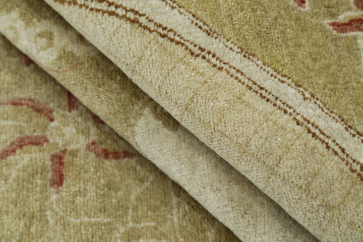 Afghan Ziegler Rug 9' 1" x 12' 1" Hand-Knotted | No. AT21874