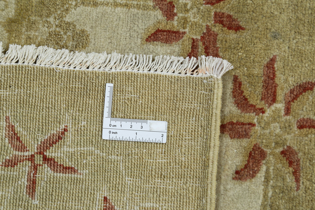 Afghan Ziegler Rug 9' 1" x 12' 1" Hand-Knotted | No. AT21874