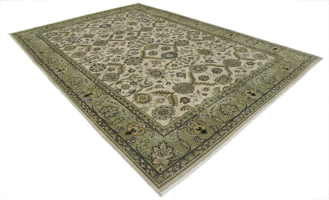 Afghan Ziegler Rug 8' 7" x 12' 0" Hand-Knotted | No. AT72842