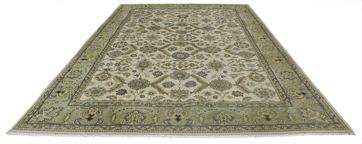 Afghan Ziegler Rug 8' 7" x 12' 0" Hand-Knotted | No. AT72842